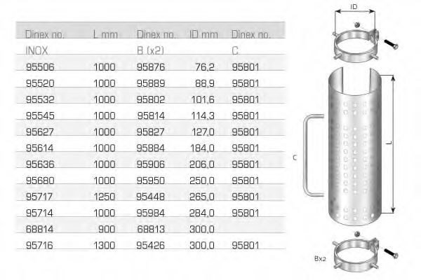 DINEX 95714 Heat Shield